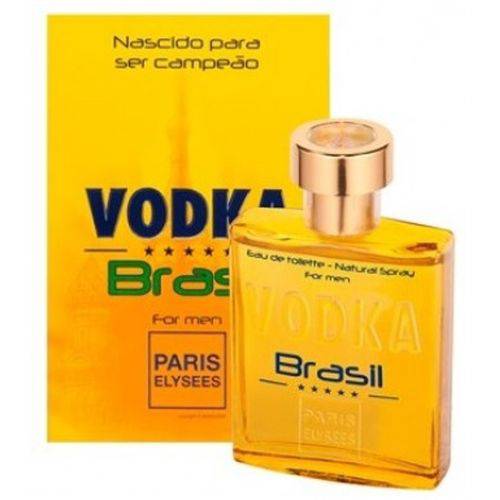 Tamanhos, Medidas e Dimensões do produto Vodka Brasil Amarelo - Paris Elysses - Masculino - 100 Ml