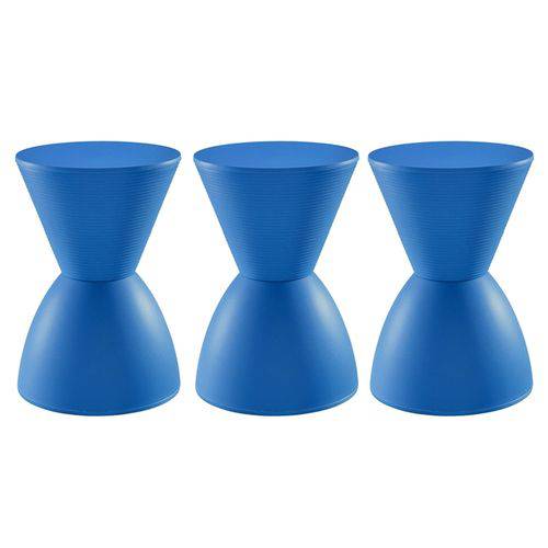 Tamanhos, Medidas e Dimensões do produto 3 X Banquetas Tub - Prince - Azul