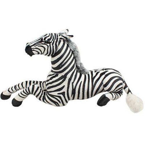 Tamanhos, Medidas e Dimensões do produto Zebra de Pelúcia Deitada Realista Gigante Safári Savana Fofy Toys