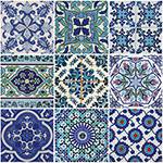 Adesivo de Parede Decorativo para Cozinha Stixx Azulejos Portugueses Colorido (123x61cm)