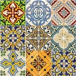 Adesivo de Parede Decorativo para Cozinha Stixx Azulejos Veneza Colorido (123x61cm)