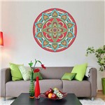 Adesivo de Parede Decorativo Stixx Mandala Folk Colorido (60x60cm)