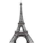 Adesivo de Parede Eiffel Tower Peel & Stick Giant Wall Decal Roommates Preto e Cinza (101,6x45,7cm)