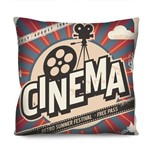 Almofada Decorativa Cinema Vintage 42x42cm