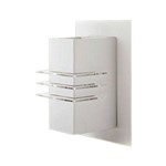 Arandela Interna em Alumínio Branco 12x30x7,5 Cm