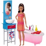 Barbie Móvel com Boneca Bathroom - Mattel