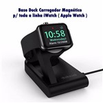 Base Dock Carregador Magnético Watch com Cabo USB