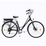 Bicicleta Elétrica Pedalla E-Utile Unissex Preta Fosca