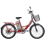 Bicicleta Elétrica TKX City Plus Aro 24 350W Vermelha - Track Bikes