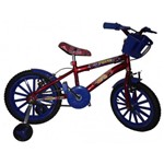 Bicicleta Infantil Aro 16 +cesta + Adesivos Homem Aranha