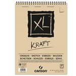Bloco Espiralado Canson Xl® Kraft 90g/M² A3 29,7 X 42 Cm com 60 Folhas – 400039142