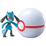 Boneco Pokémon Poke Ball Riolu Premier Ball - Tomy