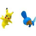 Bonecos Pokémon Mudkip Vs Pikachu - Tomy