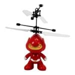 Brinquedo Robô Voador Infravermelho Voa de Verdade Vermelho - Mc18237vm