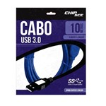 Cabo USB 3.0 a Macho X B Macho 10 Metros Chip Sce 018-7734