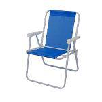 Cadeira Alta Alumínio Azul