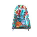 Cadeira Cadeirinha de Descanso Safari Infantil Musical com Móbiles - Azul