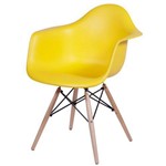 Cadeira de Jantar Amarela DAR Wood ByArt