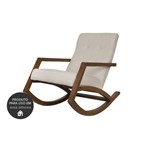 Cadeira de Balanço Mordomia - Chocolate e Areia
