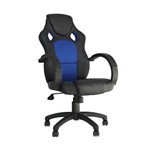 Cadeira de Escritório Gamer Racer Preto e Azul
