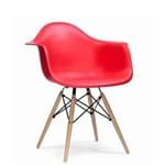Cadeira DAR Wood Eiffel Charles Eames Polipropileno Preto Byartdesign