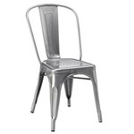Cadeira Iron Tolix - Industrial - Aço Galvanizado - Vintage - Metal Natural