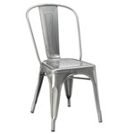 Cadeira Iron Tolix - Industrial - Aço - Vintage - Metal Natural