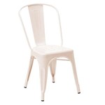 Cadeira Iron Tolix - Industrial - Aço - Vintage - Rosa Claro