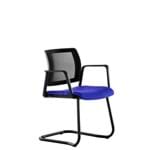 Cadeira Kind Fixa Executive em Tela Mesclado Azul/preto