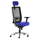 Cadeira Kind Presidente Premium Mesclado Azul/Preto
