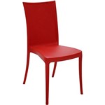 Cadeira Plastica Monobloco Diana Vermelha