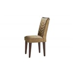 Cadeira Londrina 100% MDF (Kit com 2 Cadeiras) - Móveis Rufato - Café/ Animale - Móveis Bom de Preço -