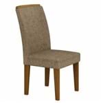 Cadeira Lunara 100% MDF (Kit com 2 Cadeiras) - Móveis Rufato - Imbuia/Suedi Amassado Chocolate - Móveis Bom de Preço -