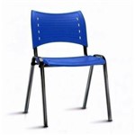 Cadeira Plástica Plus Azul (Kit 8 Peças)
