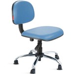 Cadeira Secretária Giratória Courvim Azul Céu Cb14