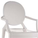 Cadeira Ghost Sofia Rivatti com Braço Branco