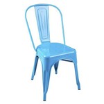 Cadeira Tolix Aço Carbono Azul - By Haus