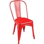 Cadeira Tolix Aço Carbono Vermelho - By Haus