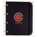 Caderno Argolado Universitário Ciborg em Couro