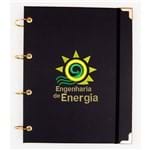 Caderno Argolado Universitário Engenharia de Energia em Couro