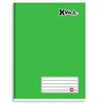 Caderno Brochurão 1/4 Capa Dura 96 Folhas X-WRITE Verde Maxima
