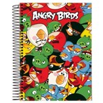Caderno Universitário Espiral 1X1 96 Folhas Capa Dura Jandaia - Angry Birds 04