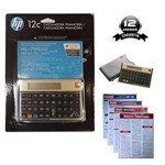 Calculadora Financeira Programável HP 12C Gold - Garantia HP 12 Meses - 4 Resumões