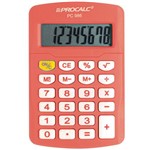 Calculadora Pessoal Procalc Pc986-o 8 Digitos Laranja