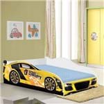 Cama Infantil Carros Drift 150x70 Cm - Amarelo / Branco - Rpm Móveis