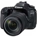 Câmera Canon 80D Kit com a Lente 18-135mm F/3.5-5.6 IS USM