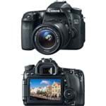 Câmera Digital DSLR Canon EOS 70D 20.2MP Lente EF-S 18-55 1:3.5-5.6 IS STM