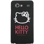 Capa para Celular Galaxy S2 Lite Hello Kitty Cristais Policarbonato Preta - Case Mix