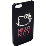 Capa para IPhone 5 Hello Kitty Cristais Policarbonato Preta - Case Mix