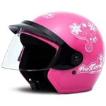 Capacete Moto Rosa Three Girls 58